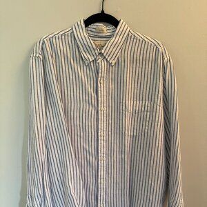 J Crew Long Sleeve Irish Linen Button Down Shirt